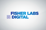 Fisher Labs Digital Logo com Letras Grandes